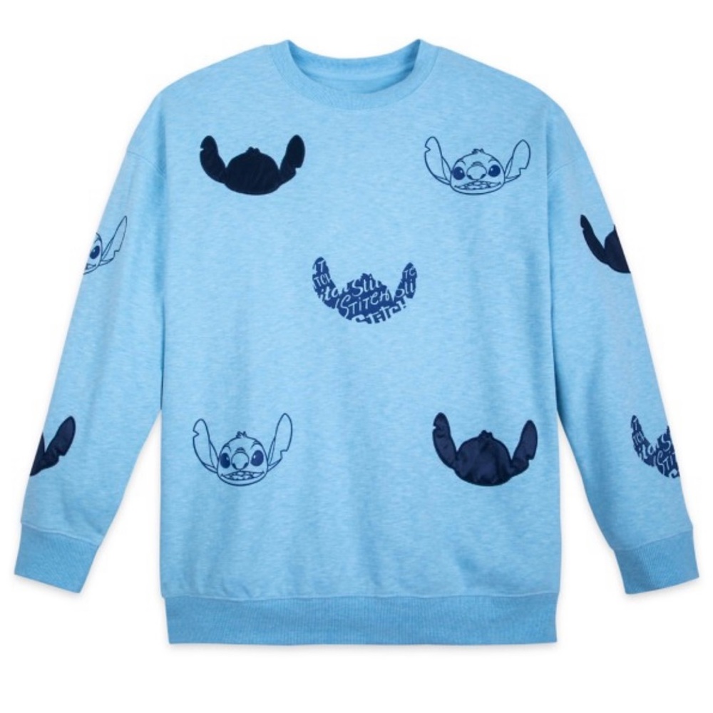 Disney Stitch Blue Icon Pullover Sweater Lilo & Sitch XS